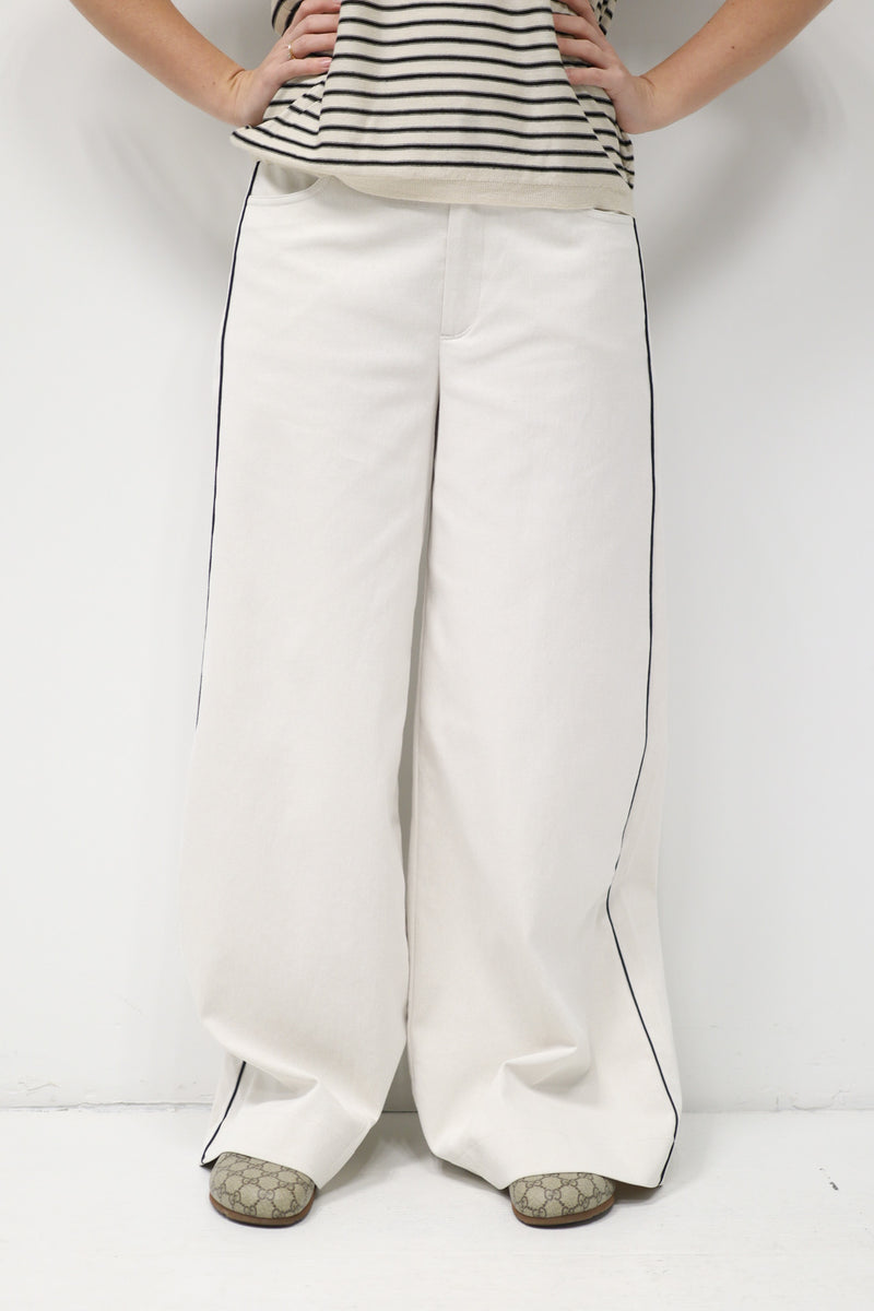 PAXTON wide leg pants Coconut Milk