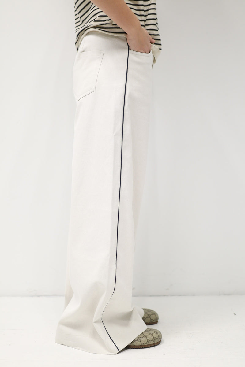 PAXTON wide leg pants Coconut Milk