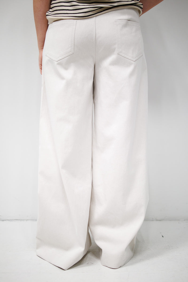 PAXTON wide leg pants Coconut Milk