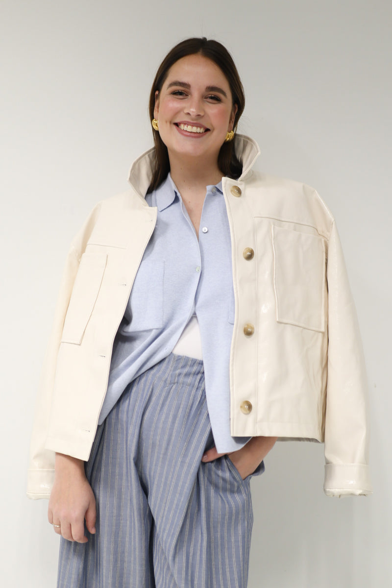 Emilia Patent Jacket