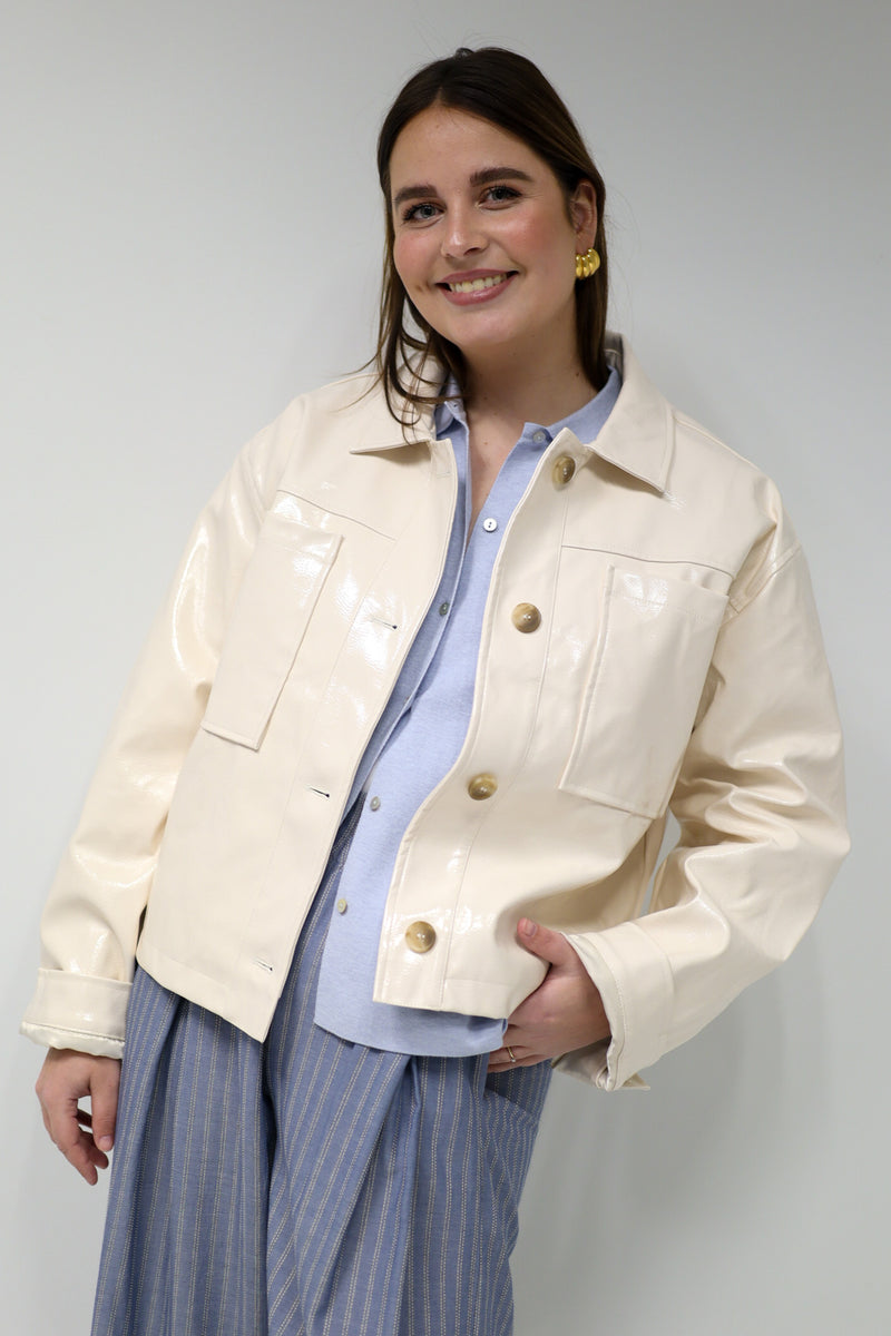 Emilia Patent Jacket