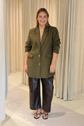 SLFRITA LS RELAXED BLAZER - Fir green