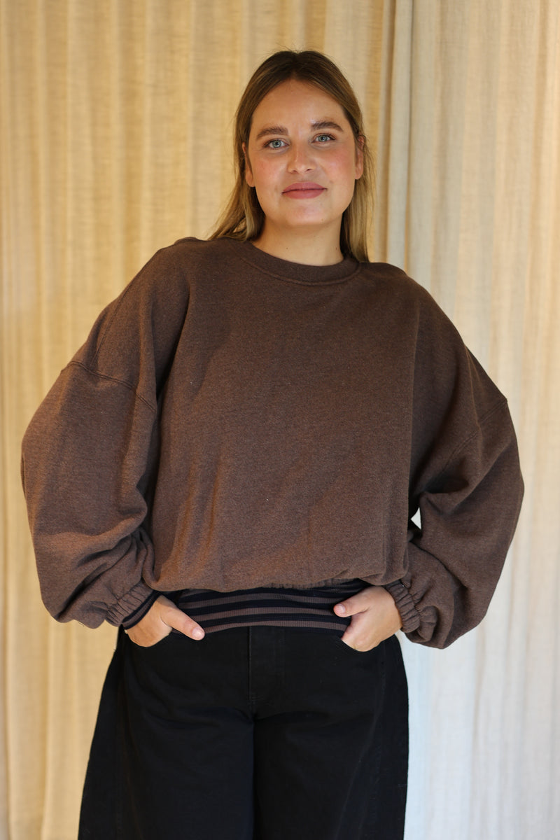 Oversized graphic sweater - Bruin