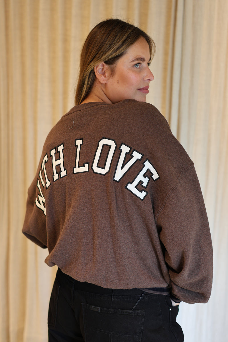 Oversized graphic sweater - Bruin