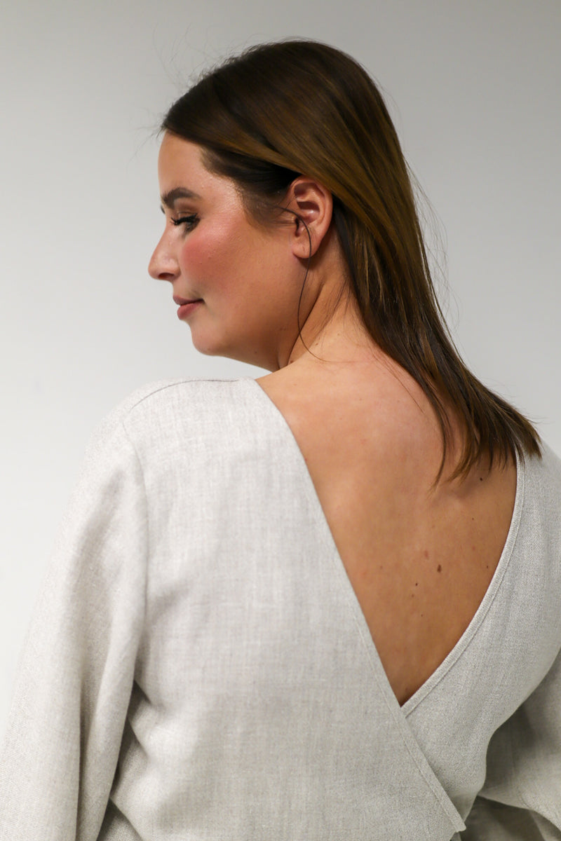 Piers kimono short wrap top