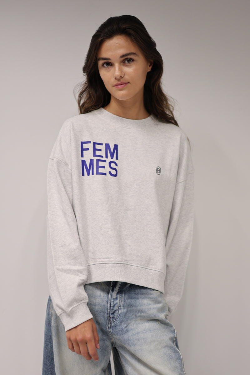 Jubileum sweater crop - Grijs