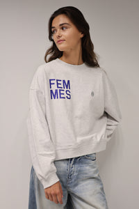 Jubileum sweater crop - Grijs