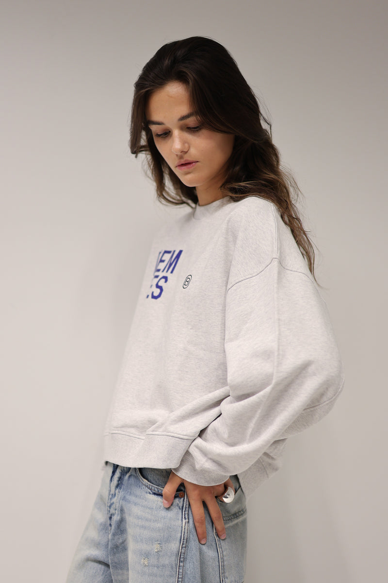 Jubileum sweater crop - Grijs