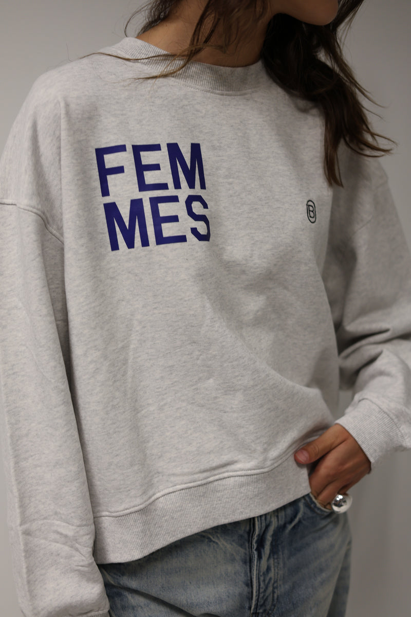 Jubileum sweater crop - Grijs
