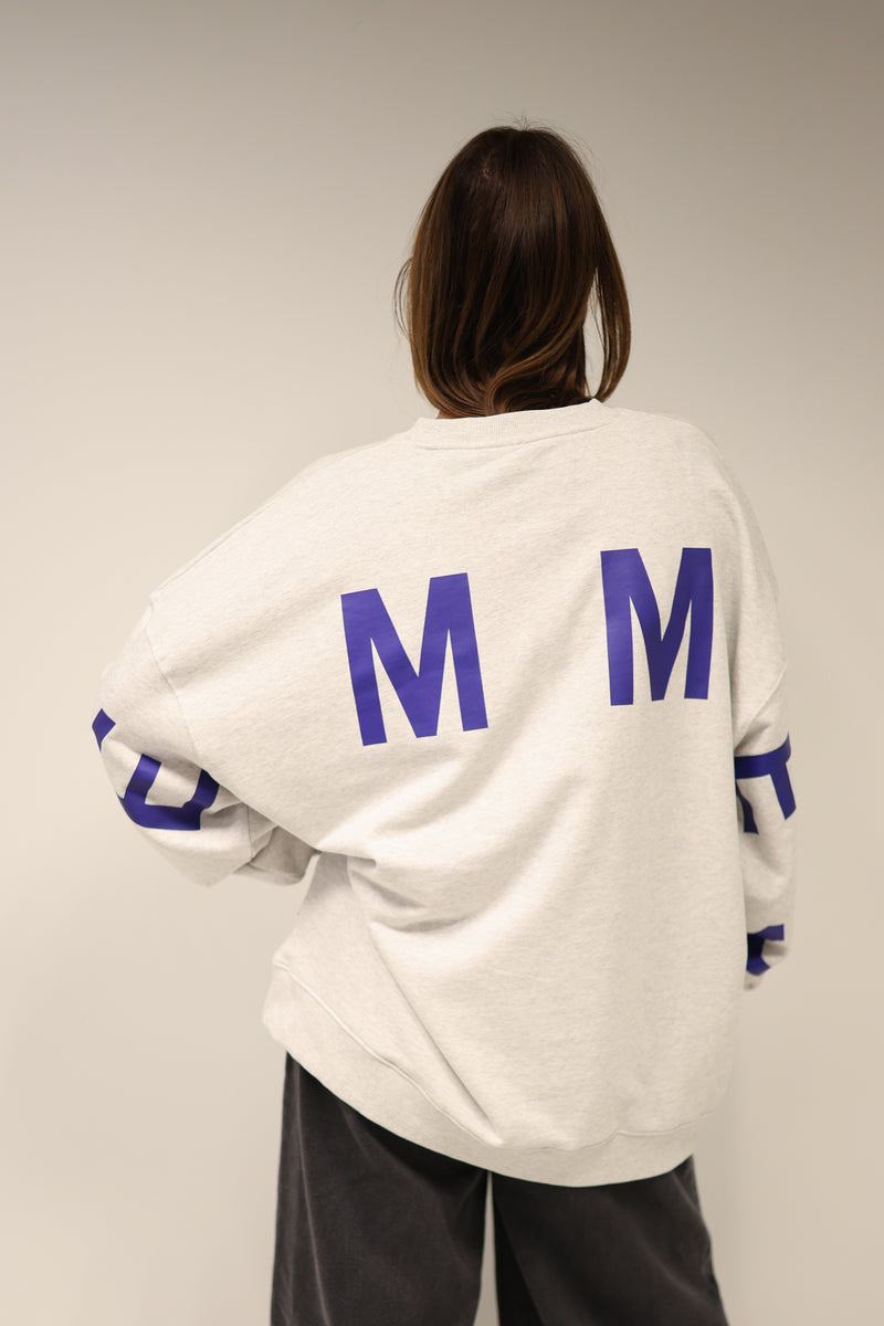 Bouclé Oversized Sweater – Lichtgrijs
