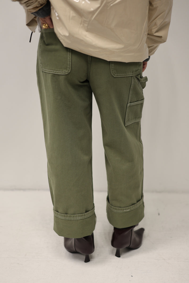 Jeans met contrast stitch Mill