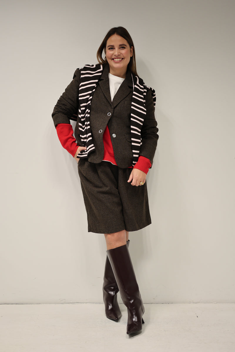 Waed Mini Check Blazer