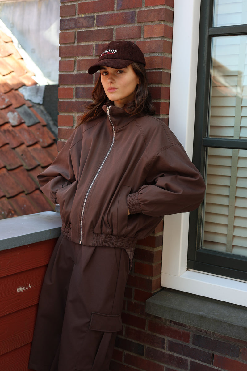 JACKET MARRONE