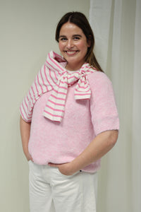 VIMARLEY O-NECK 2/4 KNIT PULLOVER