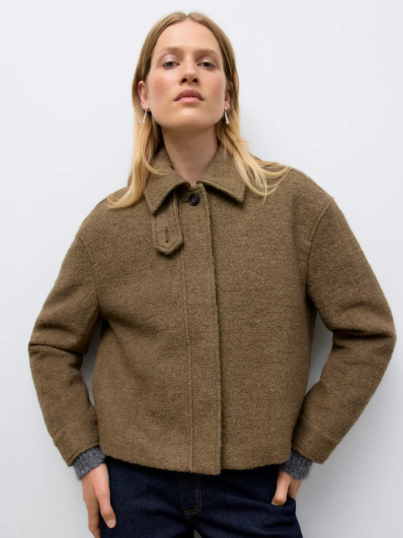 AWTANA LS COLLAR WOOL JACKET