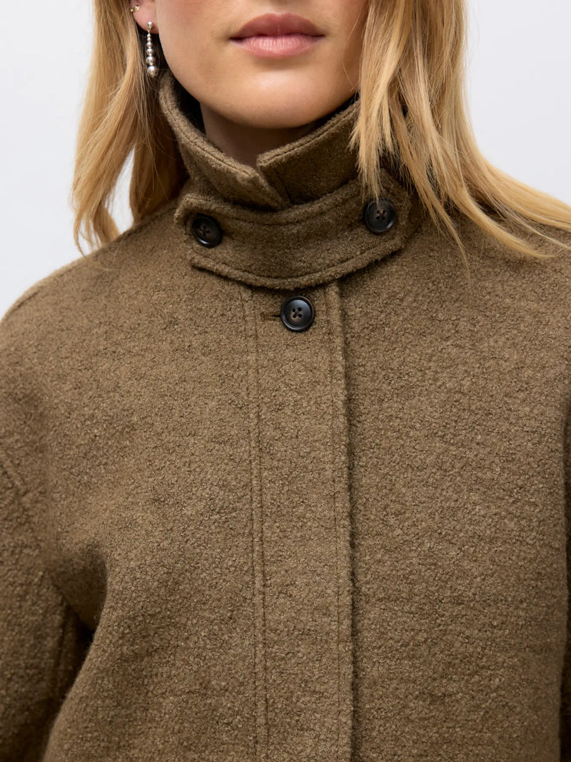 AWTANA LS COLLAR WOOL JACKET