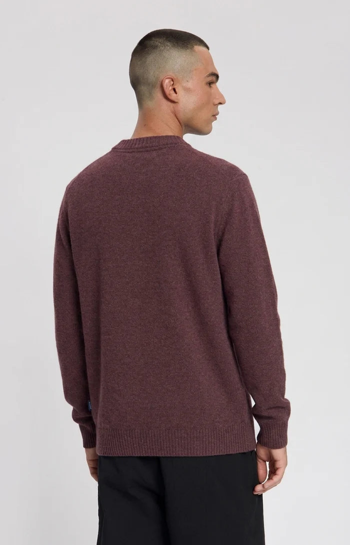 SYRINX KNITTED CREWNECK - HUCKLEBERRY