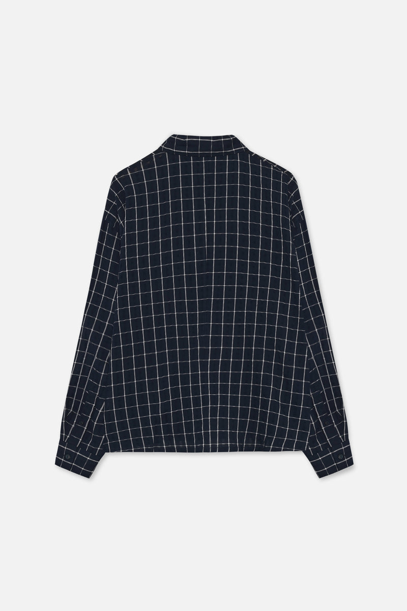 MAZA CHECK SHIRT - Blauw dessin