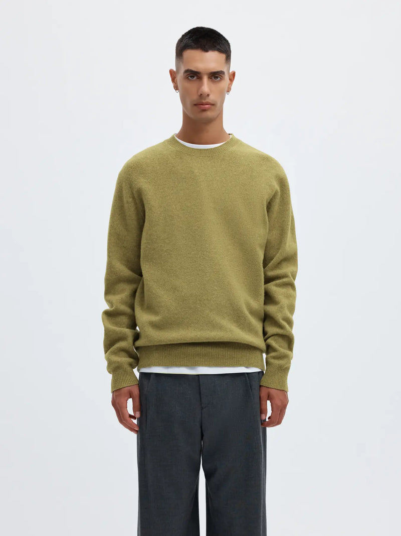 ANRRAGI LS KNIT WOOL CREW NECK