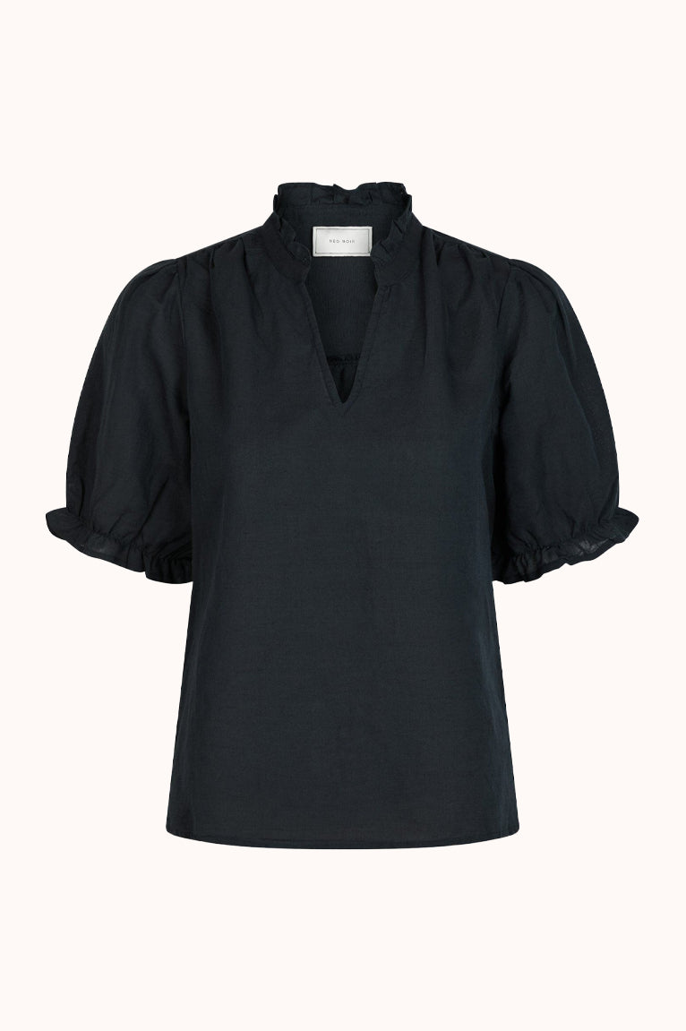 Odesa Linen Blouse - Donker Blauw