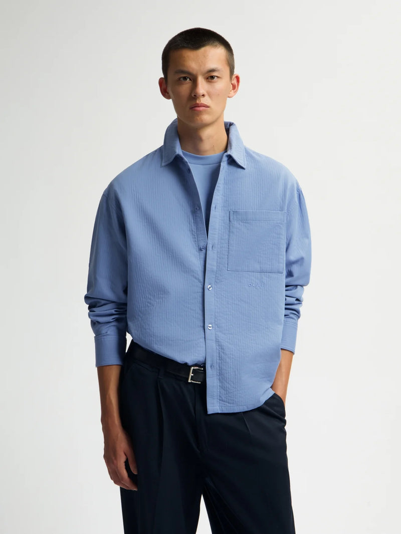 DOUBLE FACE BOXY - Blauw