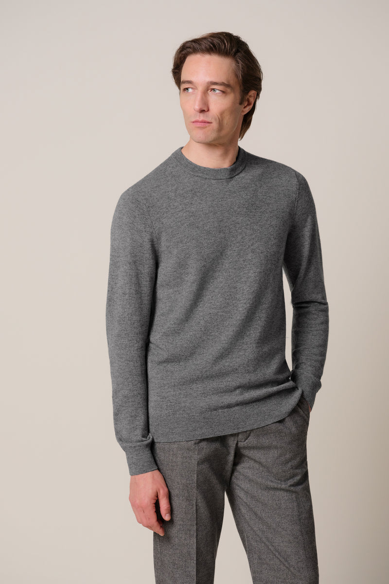 PULLOVER CREW NECK GREY