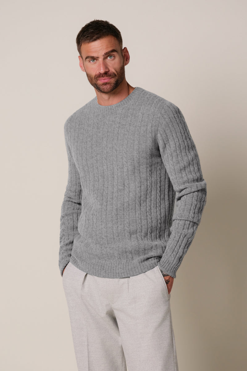 PULLOVER CREW NECK GREY