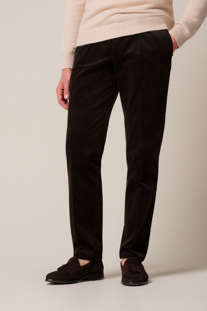 TROUSER CORDUROY DARK BROWN