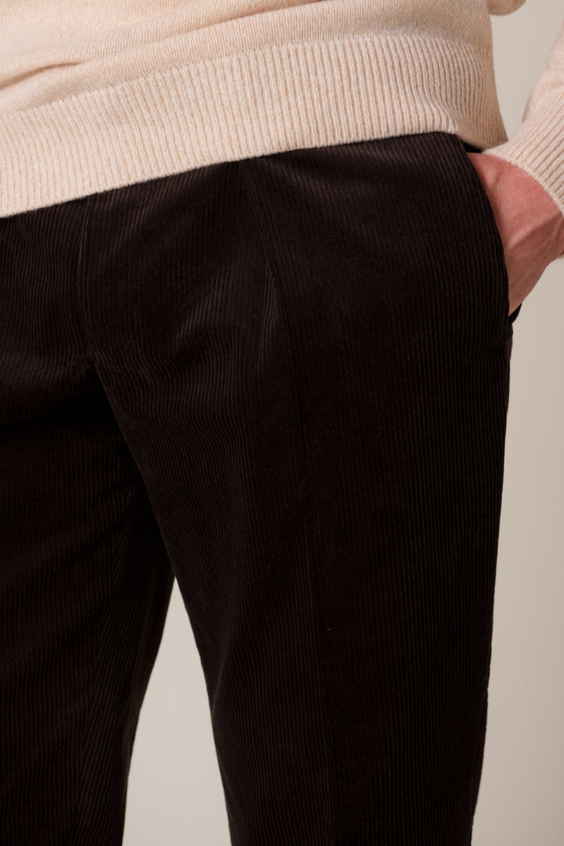 TROUSER CORDUROY DARK BROWN