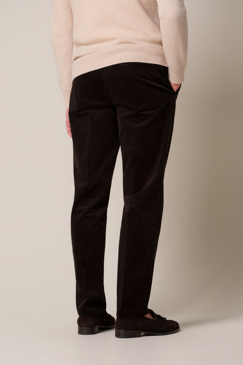TROUSER CORDUROY DARK BROWN