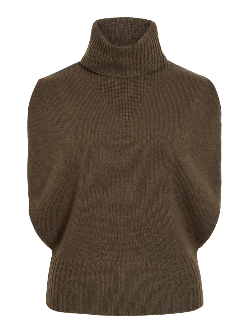 ROUCLEO ROLL NECK KNIT VEST