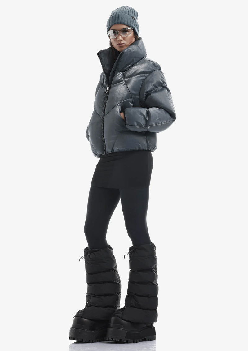 NEBULA Short Puffer Jacket - Urban Slate