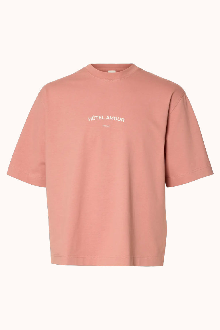 SLHBOXYLIAM SS O-NECK TEE HOTEL AMOUR