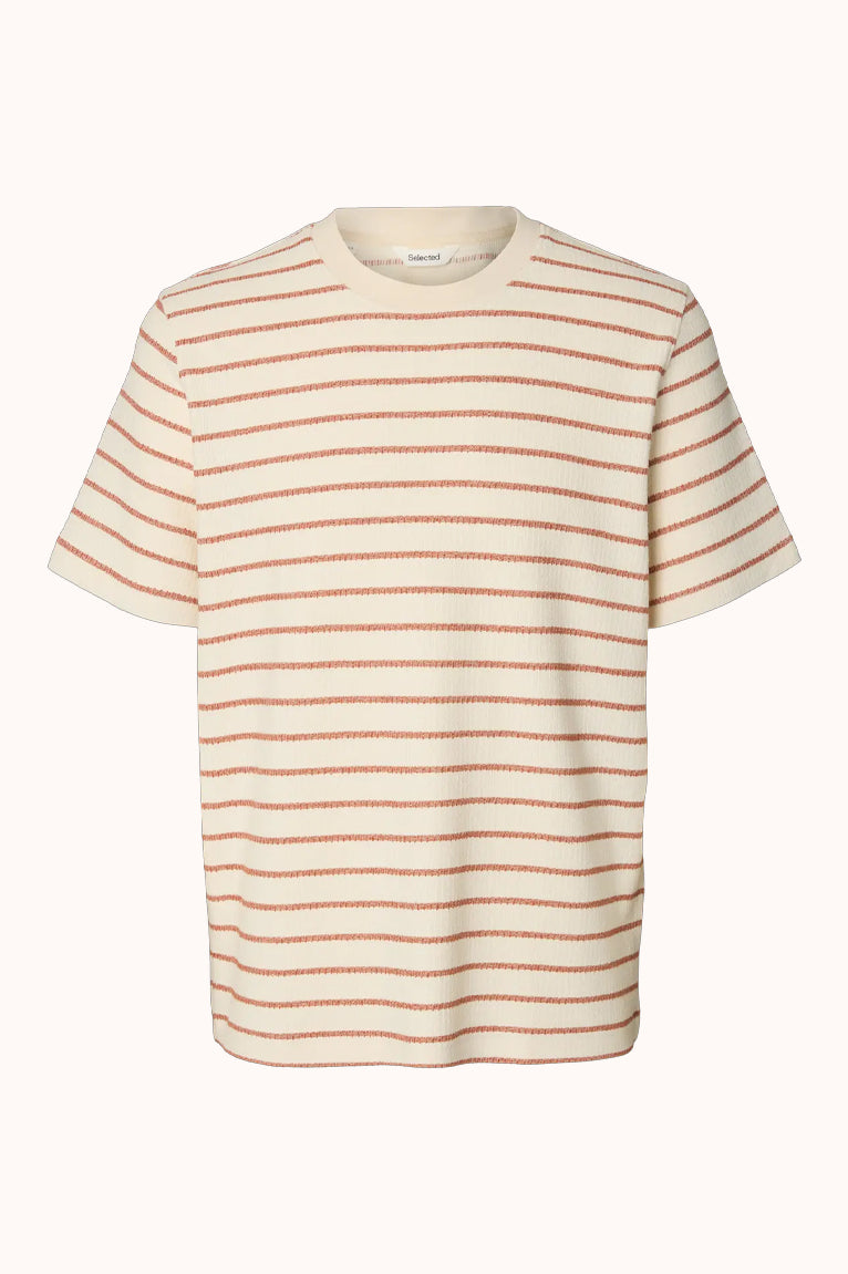 SLHDJANGO STRIPE SS O-NECK TEE