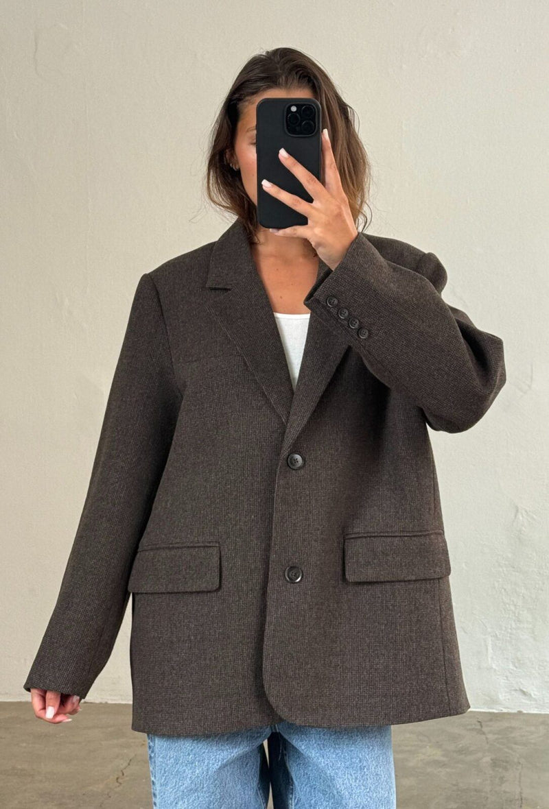 SOLVEJ WOOL BLAZER brown