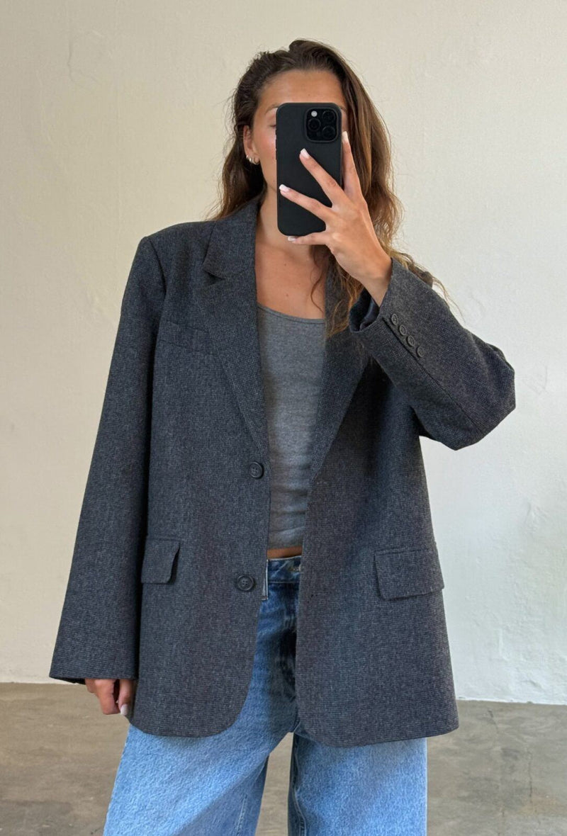Solvej Grey Houndstooth