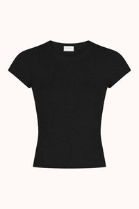 Tirra Knit Tee - Zwart