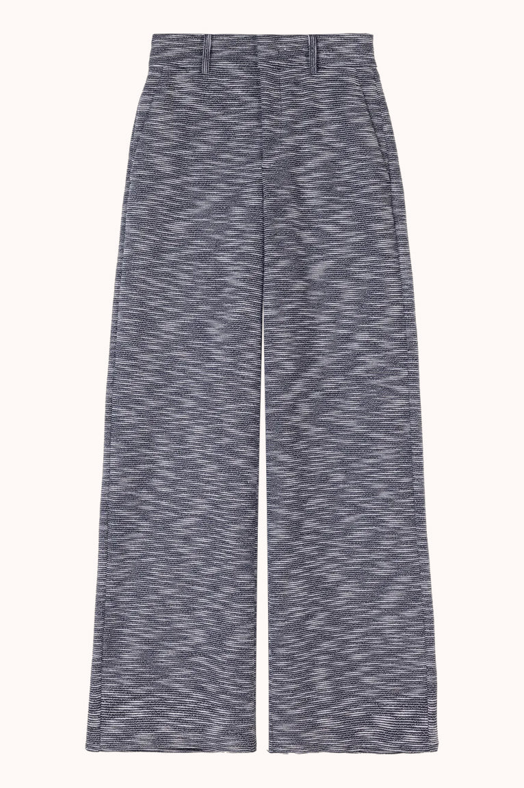 Two tone slub trousers