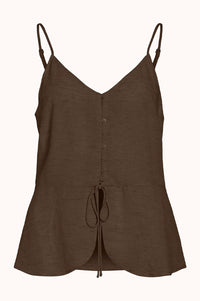 VIKETA SINGLET TOP - Slate black