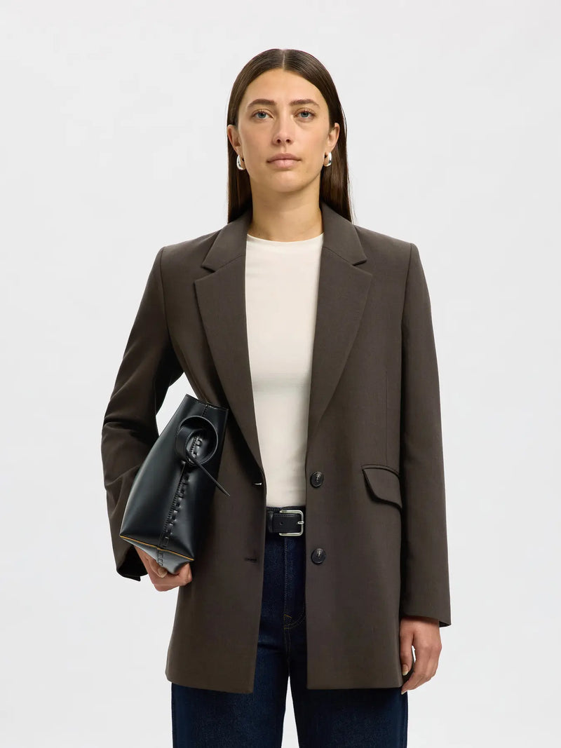 SLWRITA LS RELAXED BLAZER  Delicioso MELANGE