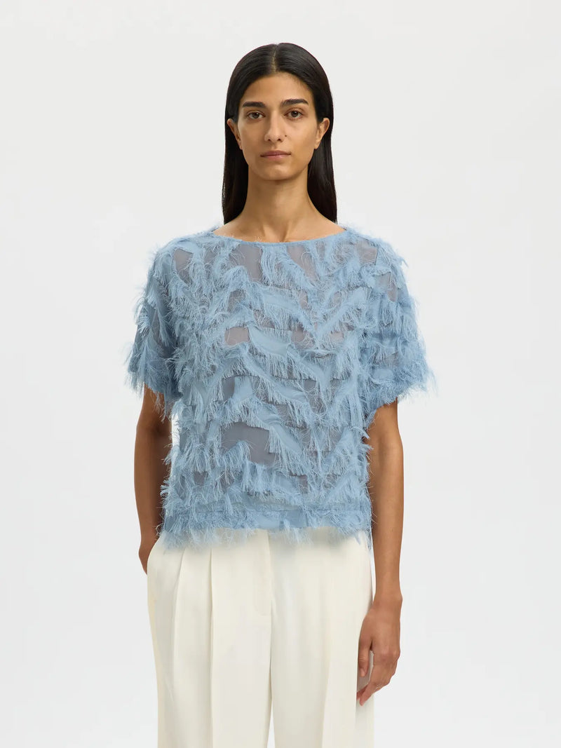 SLFMYLINE SS BOAT NECK TOP