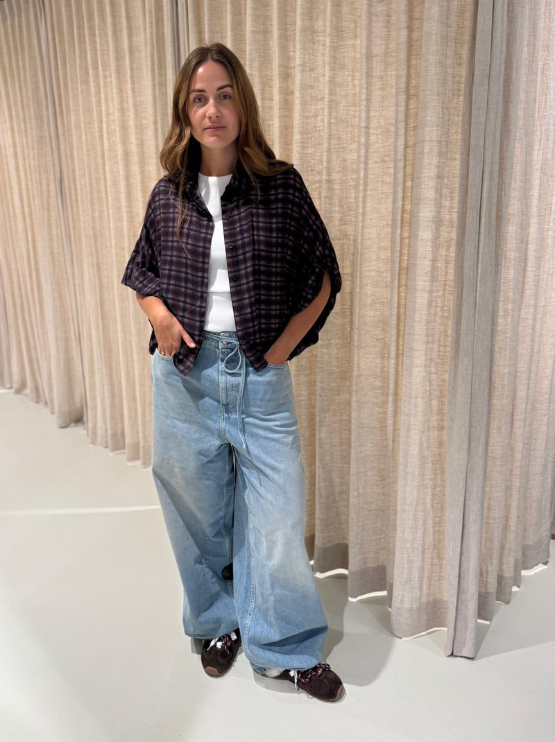 Flaneur Blouse - Bordeaux/Zand