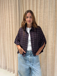 Flaneur Blouse - Bordeaux/Zand