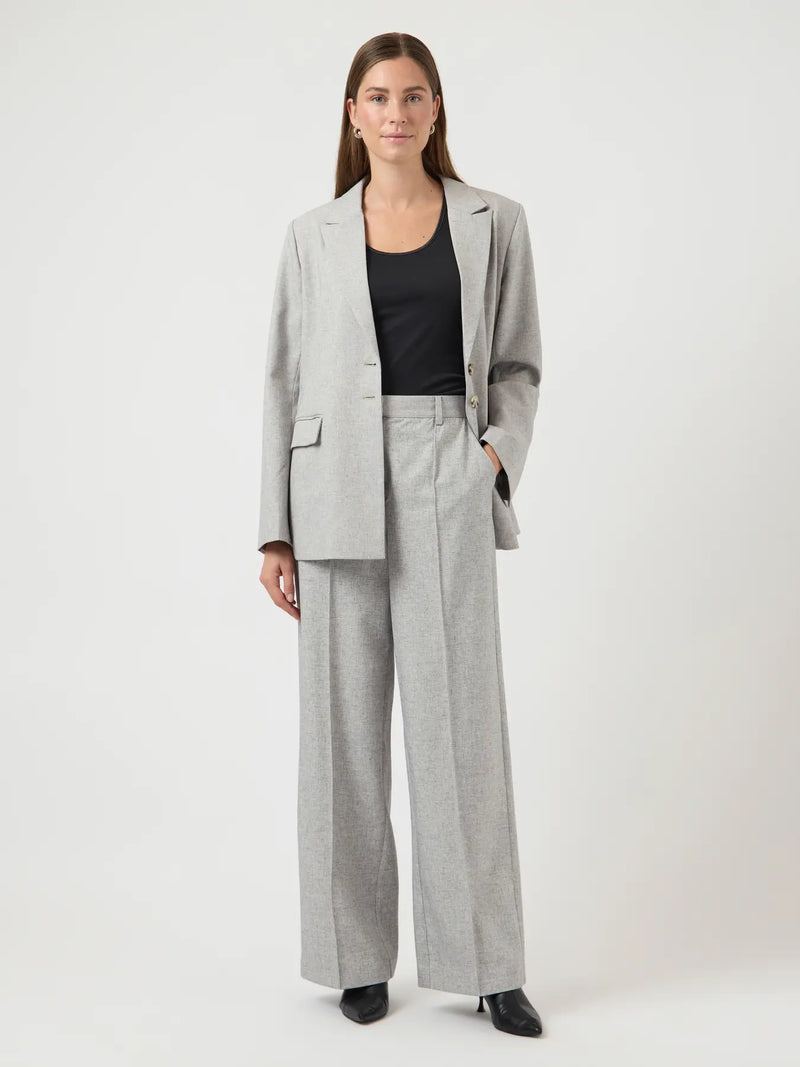 YASRIU HMW PANT - Light Grey Melange