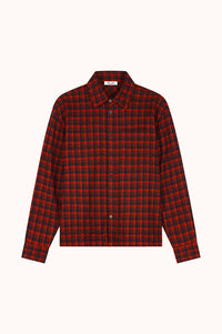 FLANNEL BOXY SHIRT - Rood dessin