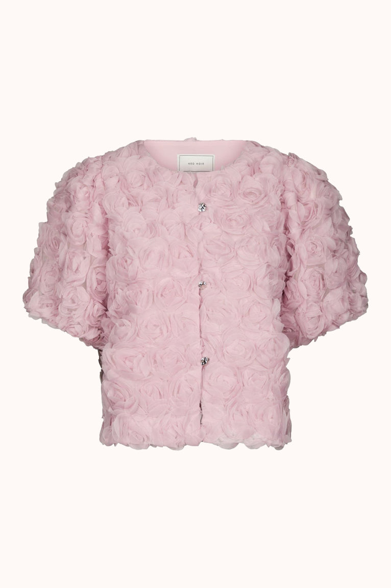 168409 Aisa Flower Blouse - Roze