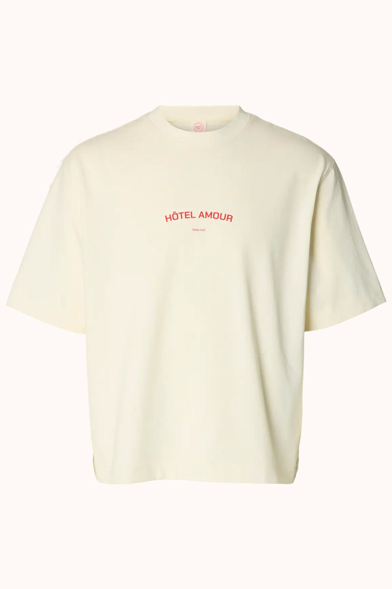 SLHBOXYLIAM SS O-NECK TEE HOTEL AMOUR