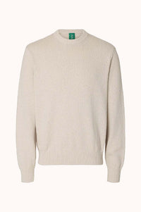 ANRRAGI BOUCLE LS KNIT CREW NECK