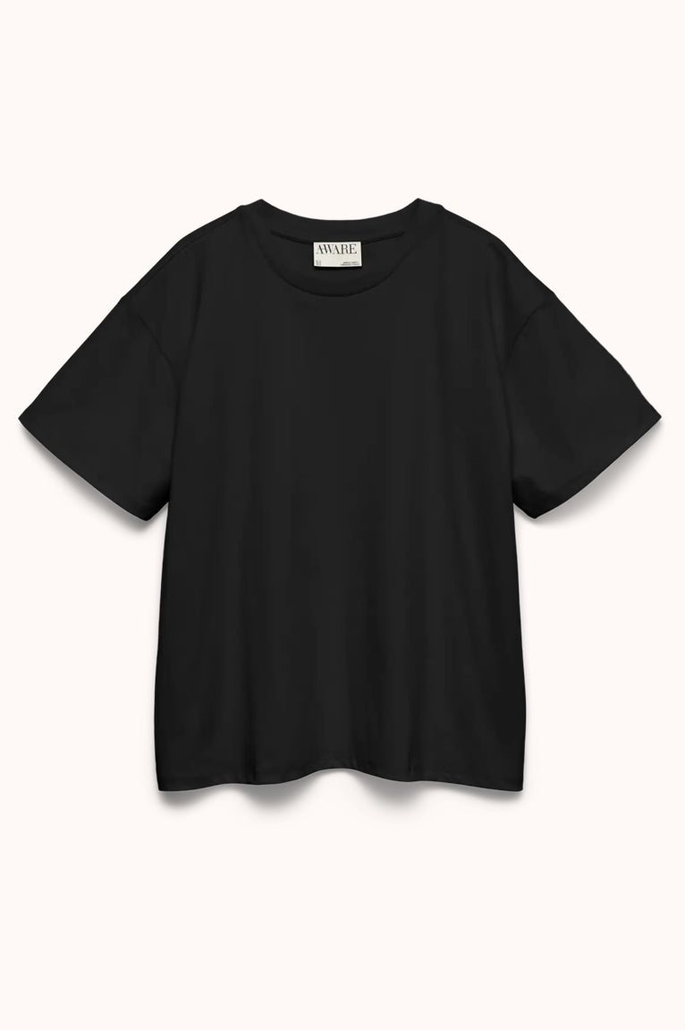 AWDALLAS SS O-NECK OVERSIZE T-SHIRT zwart