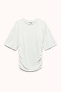 AWNAVARO 2/4 O-NECK TOP - Wit